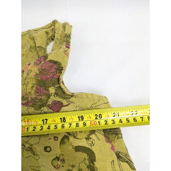 Click by Color‎ Me Cotton Large Abstract Sleeveless Cotton Blouse - Picture 6 of 9